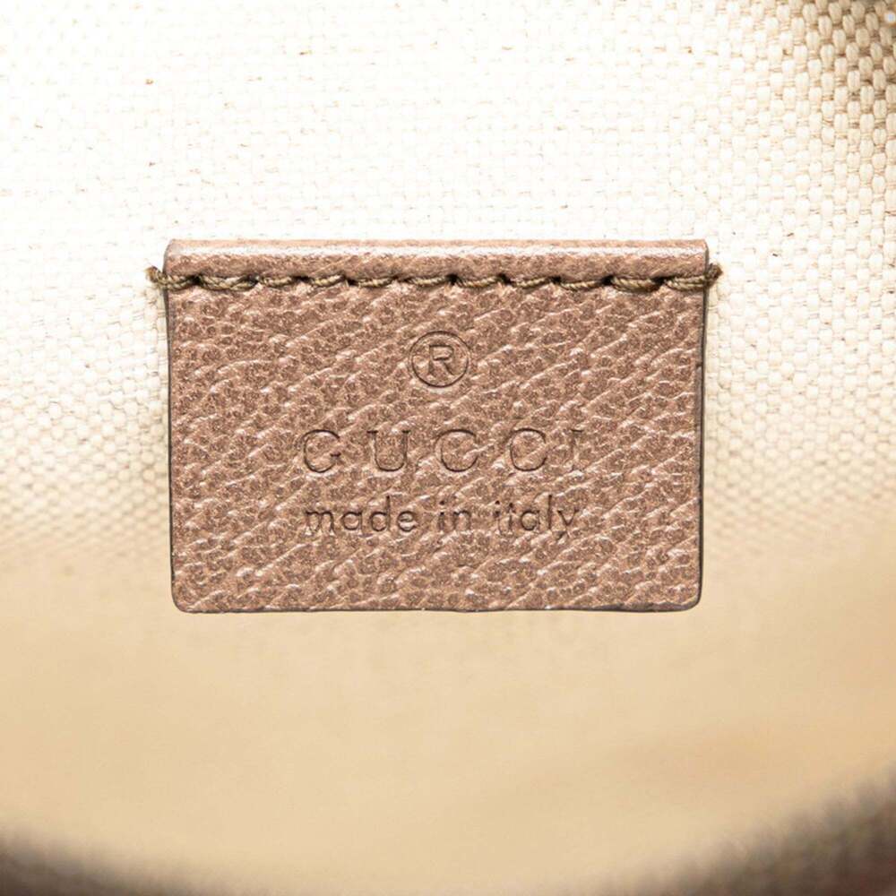GUCCI Authentic Brown Leather Shoulder Bag - Picture 7 of 9